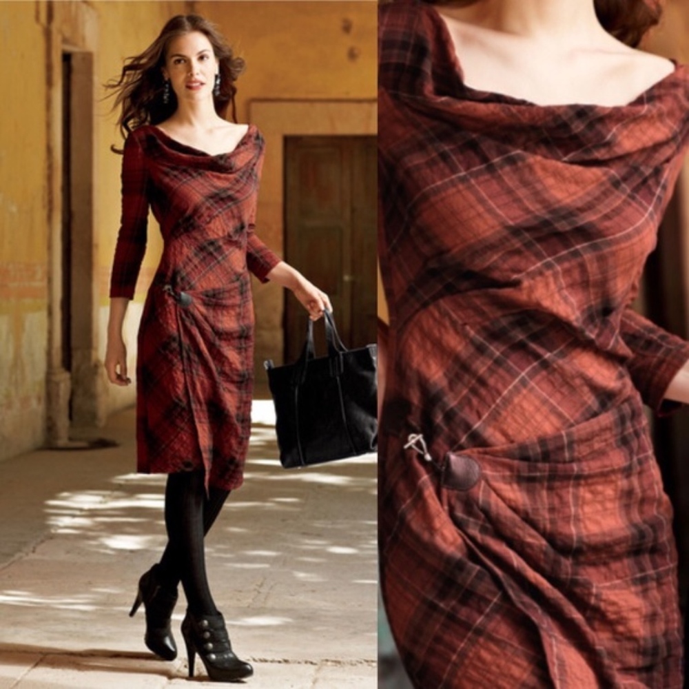 Peruvian Connection Tartan Dress
